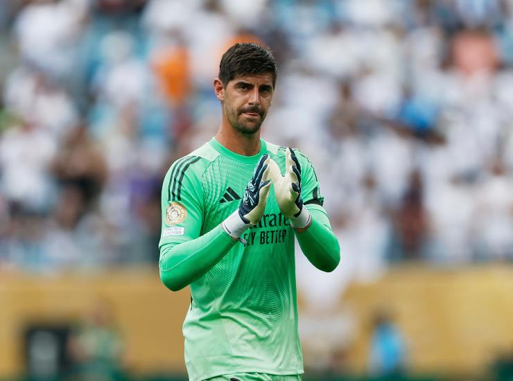 Courtois durante una partita