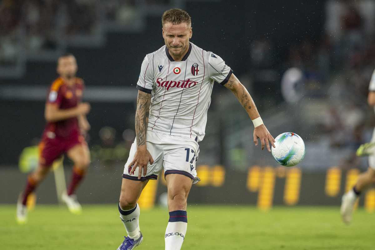 Il momento dell'infortunio per Ciro Immobile