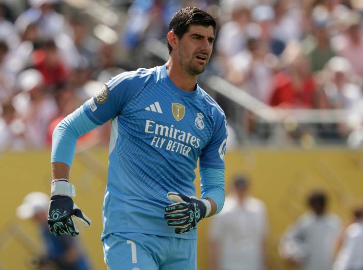 Courtois durante una partita
