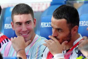 Vlahovic insieme a Kostic
