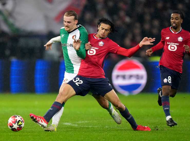 Bouaddi durante una partita