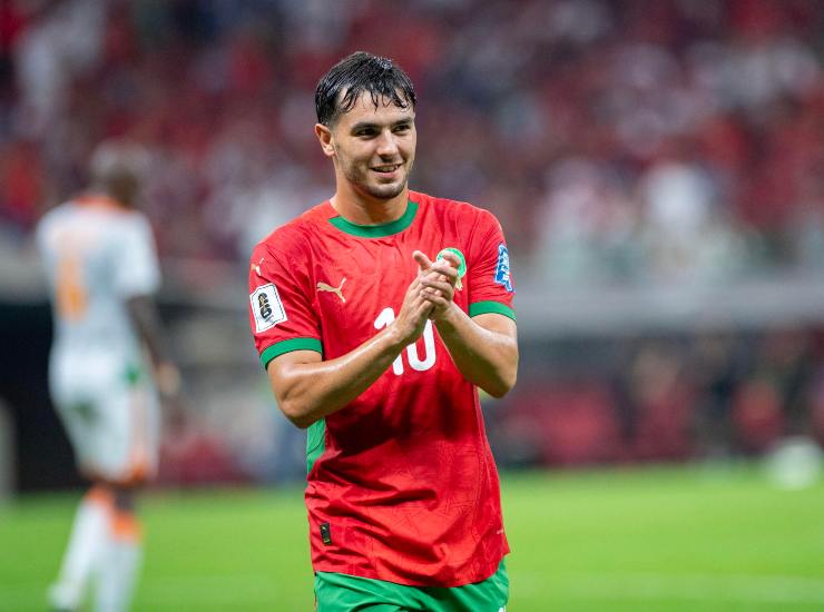 Brahim Diaz con la maglia del Marocco